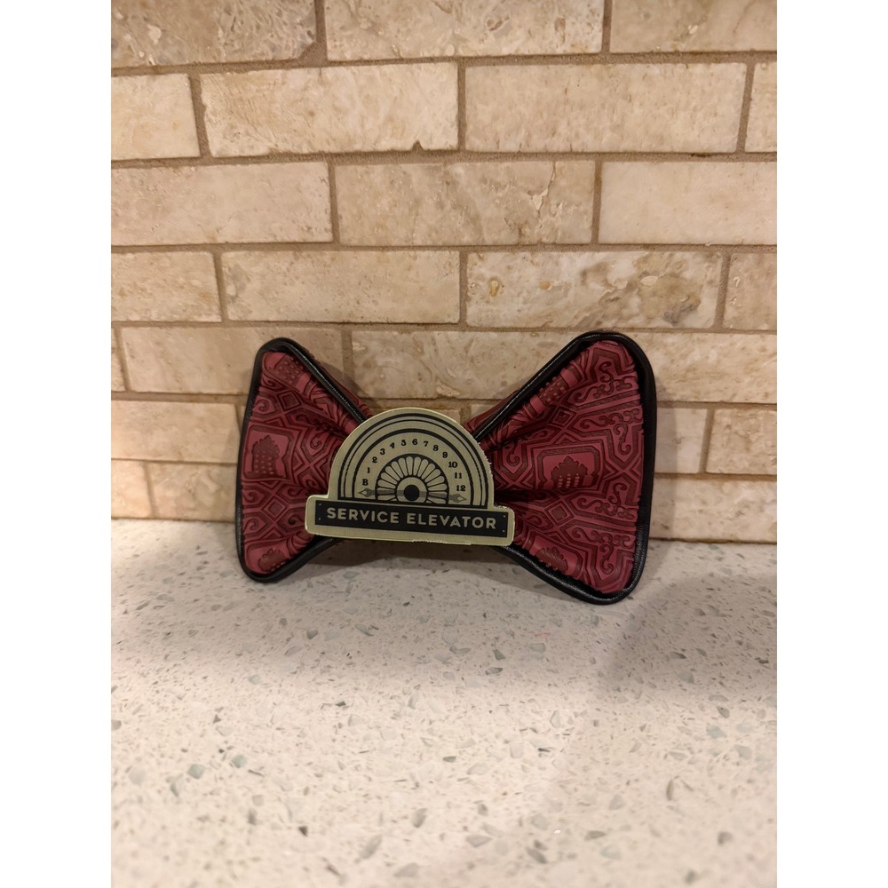 Disney Loungefly Tower of Terror Removable Red Bow Services Elevator